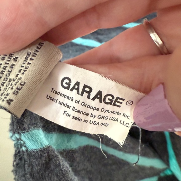 Garage Gray Fitted Cut Out T-Shirt - Picture 5 of 7